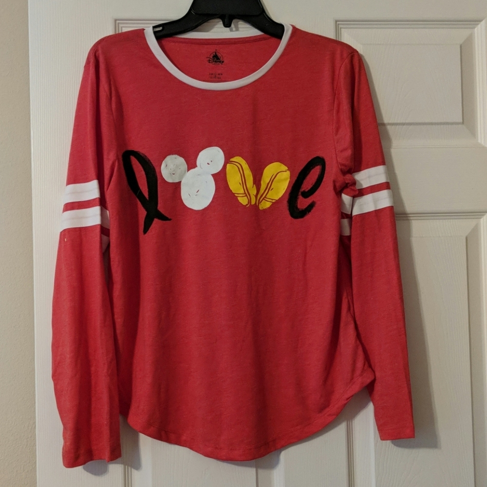 Red LOVE Mickey shirt